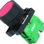 PULSADOR RASANTE ROJO NC EN PLASTICO